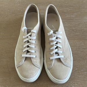 Common Projects Low Archilles Sneakers Suede 37 taupe tan neutral nude shoes